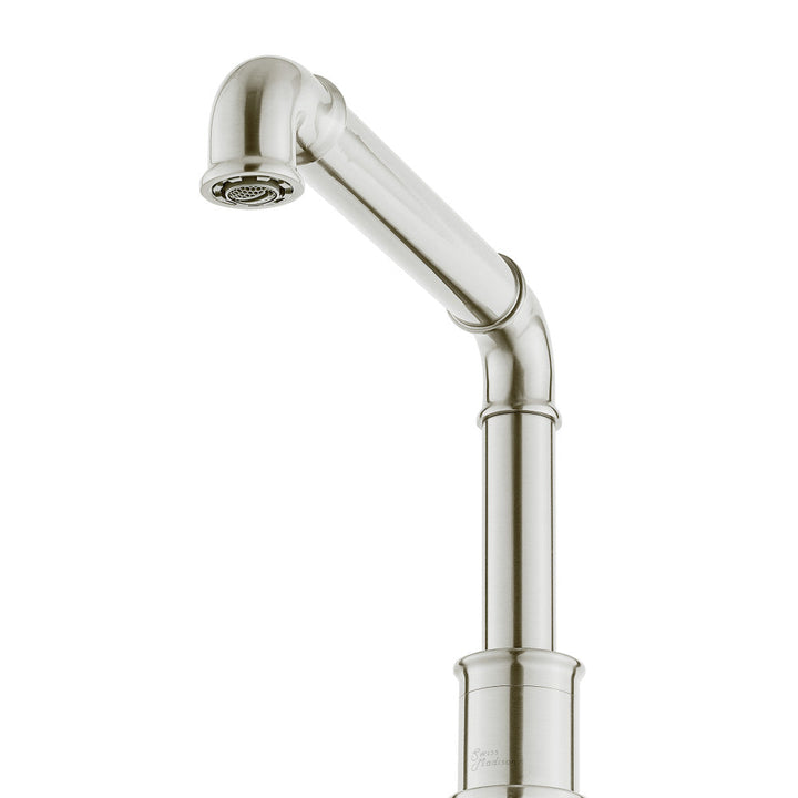 Avallon 8 in. Widespread, 2-Handle Wheel, Bathroom Faucet in Brushed Nickel