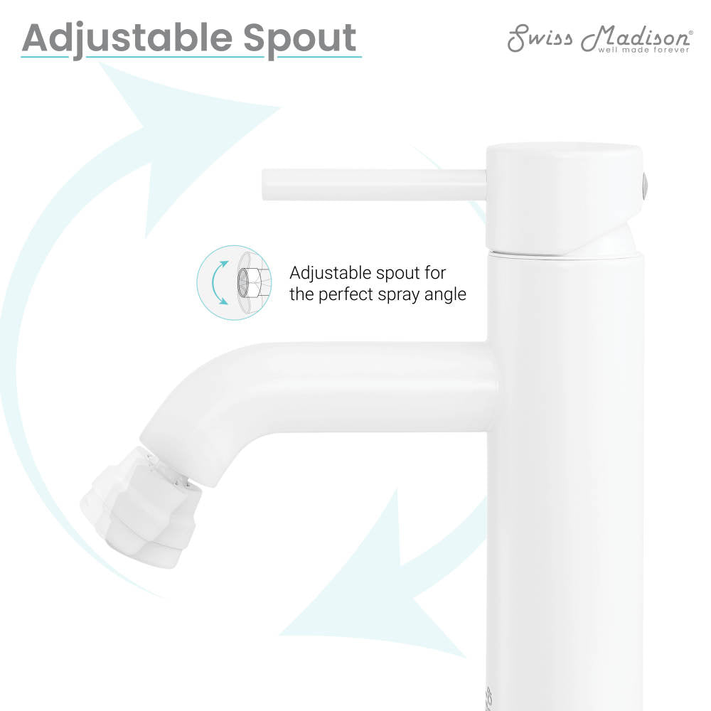 Ivy Bidet Faucet in Matte White