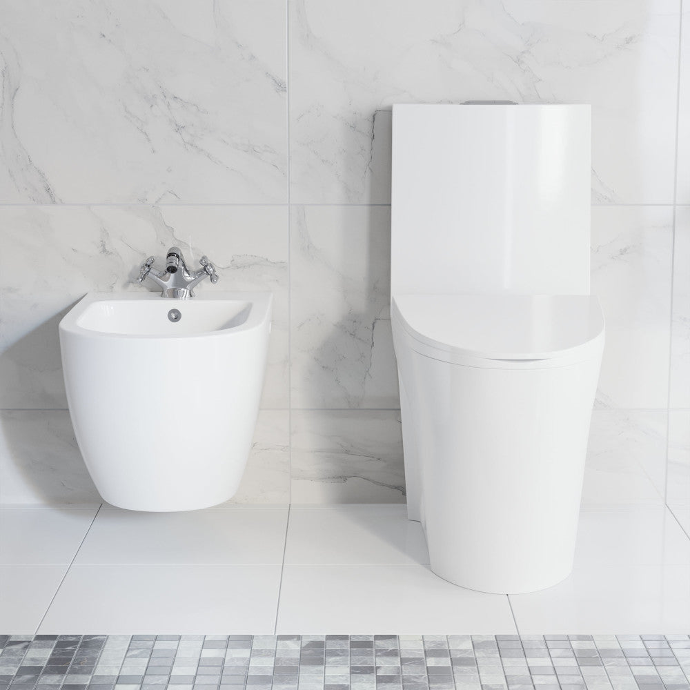 St. Tropez Wall Hung Bidet in Glossy White