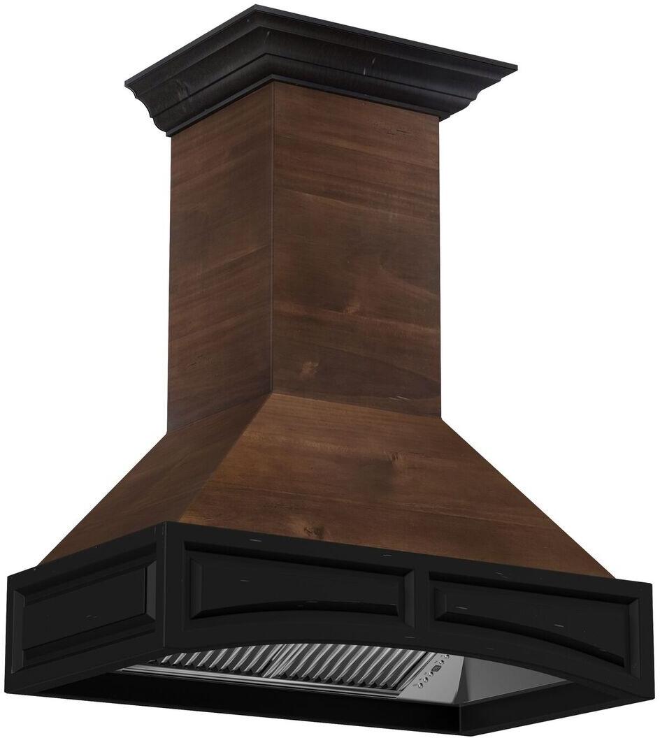 Wooden Wall Mount Range Hood in Antigua and Walnut - Includes Motor ZLINE 30 in.