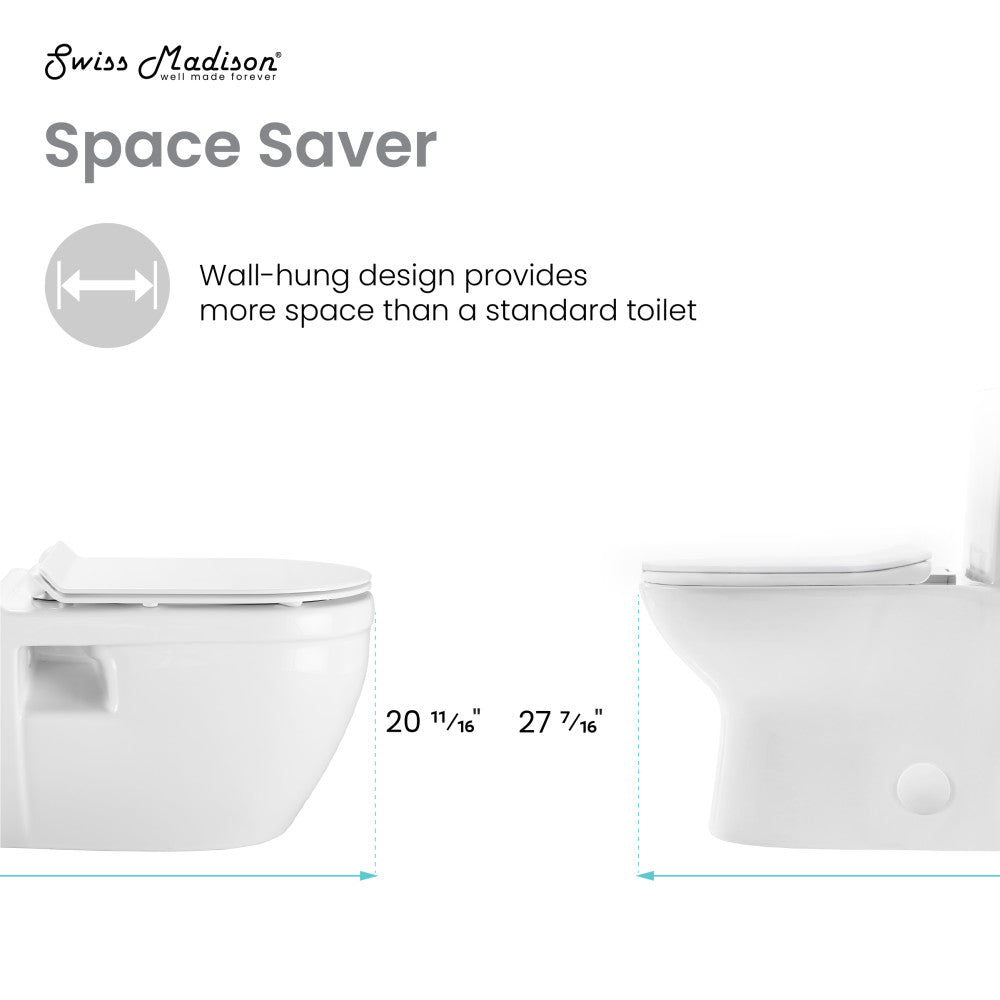 Ivy Wall-Hung Elongated Toilet Bowl