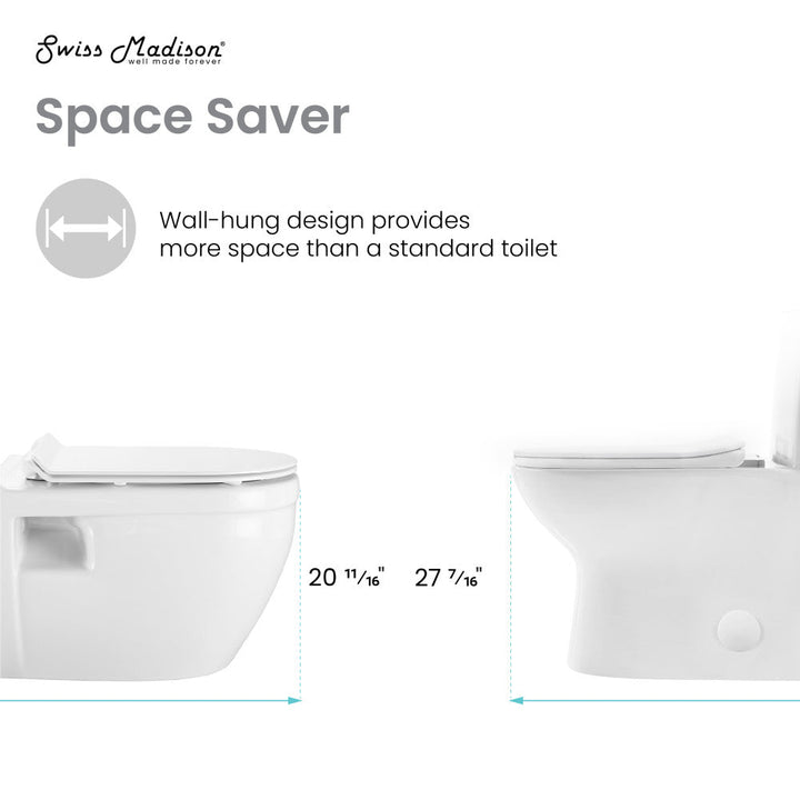 Ivy Wall-Hung Elongated Toilet Bowl