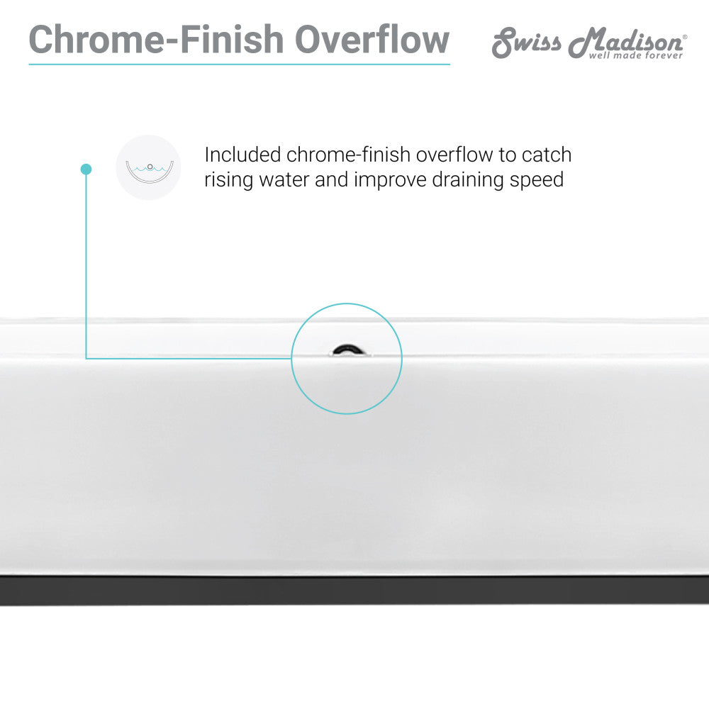 Pierre 40 Single, Freestanding, Open Shelf, Matte Black Metal Frame Bathroom Vanity