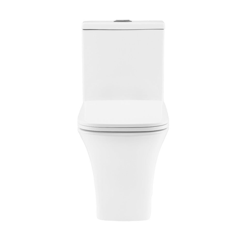 Eclair One-Piece Square Toilet Dual-Flush 0.8/1.28 gpf