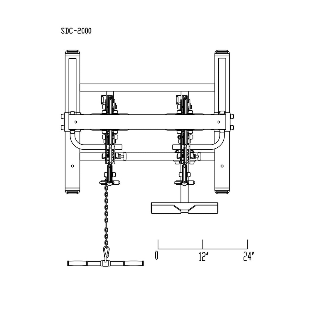 Body Solid Pro Clubline SDC2000G Dual Cable Column