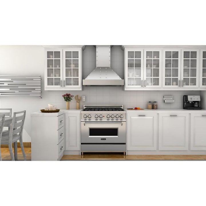 Designer Series Wall Mount Range Hood (655-4SSSS-36)  ZLINE 36 in.
