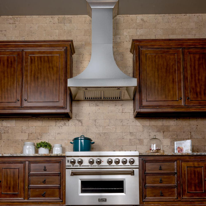 Designer Series Snow Stainless Finish Wall Range Hood (8632S-36)  ZLINE 36"
