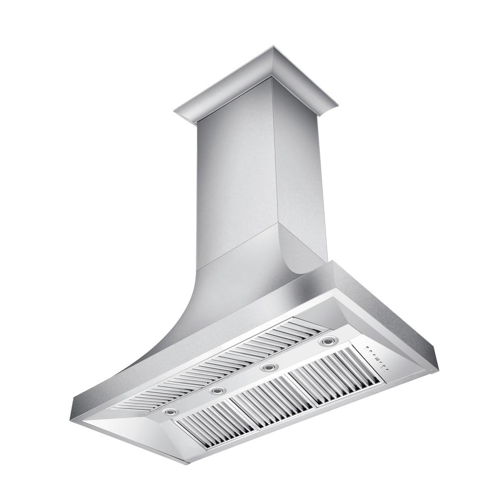 Designer Series Snow Stainless Finish Wall Range Hood (8632S-42)  ZLINE 42"
