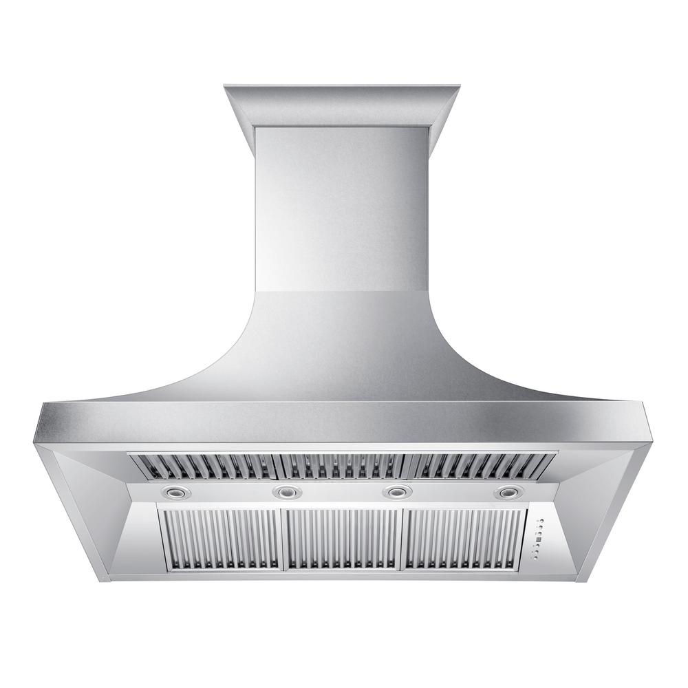 Designer Series Snow Stainless Finish Wall Range Hood (8632S-48)  ZLINE 48"