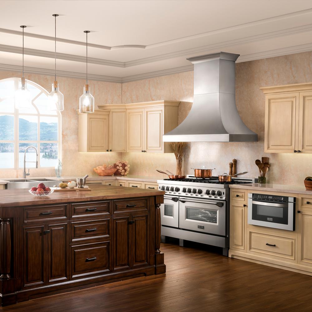 Designer Series Snow Stainless Finish Wall Range Hood (8632S-48)  ZLINE 48"
