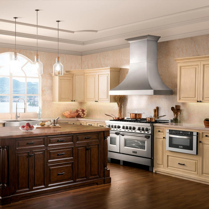 Designer Series Snow Stainless Finish Wall Range Hood (8632S-48)  ZLINE 48"
