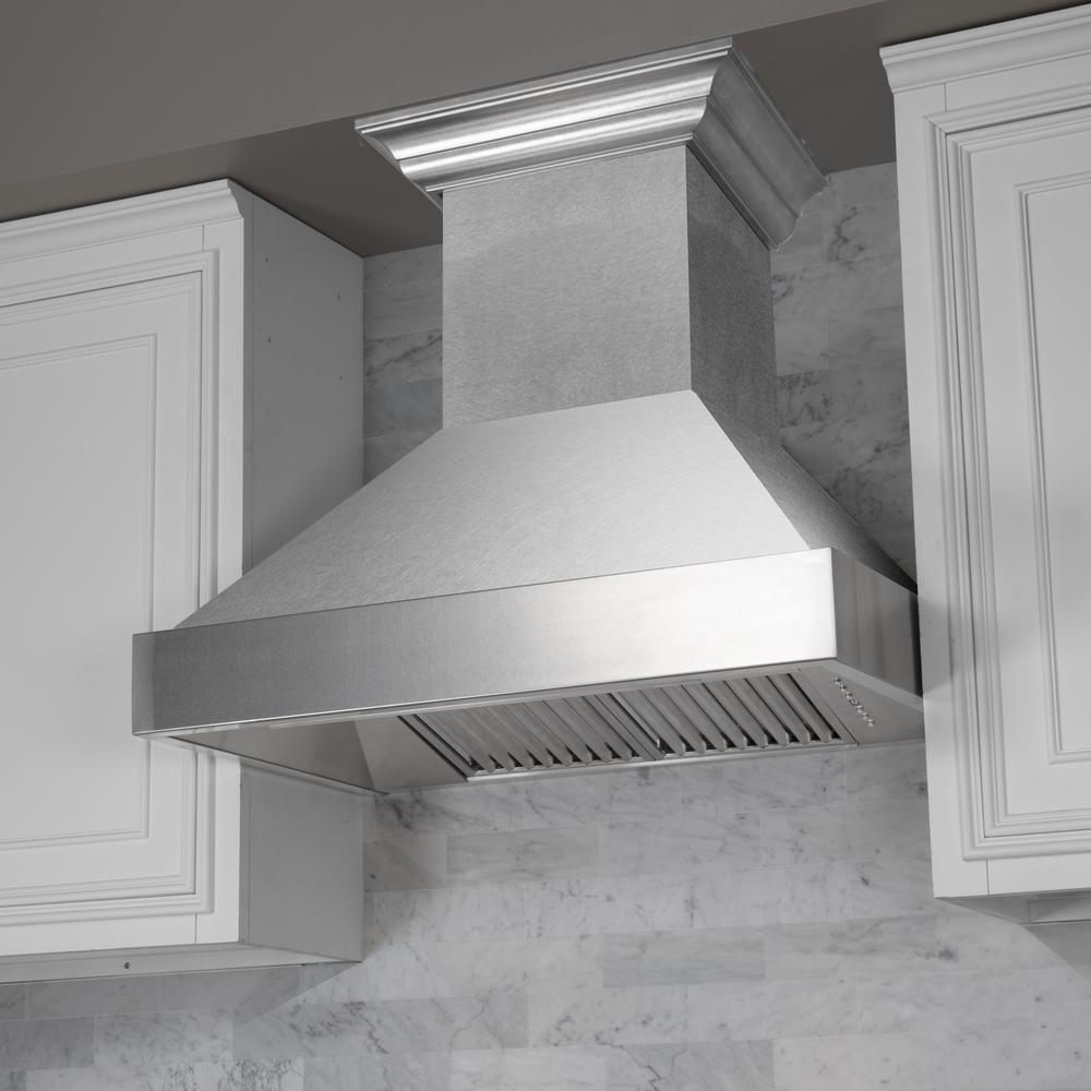 Snow Finish Range Hood with Snow Finish Shell (8654SN-48)  48"