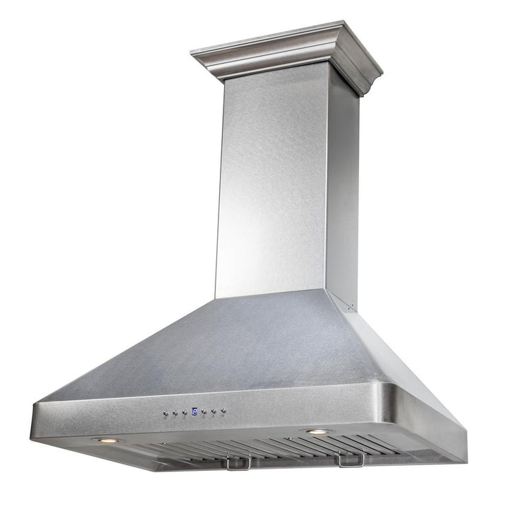 Wall Mount Range Hood in Snow Finished Stainless Steel (8KF2S-36)  ZLINE 36 in.