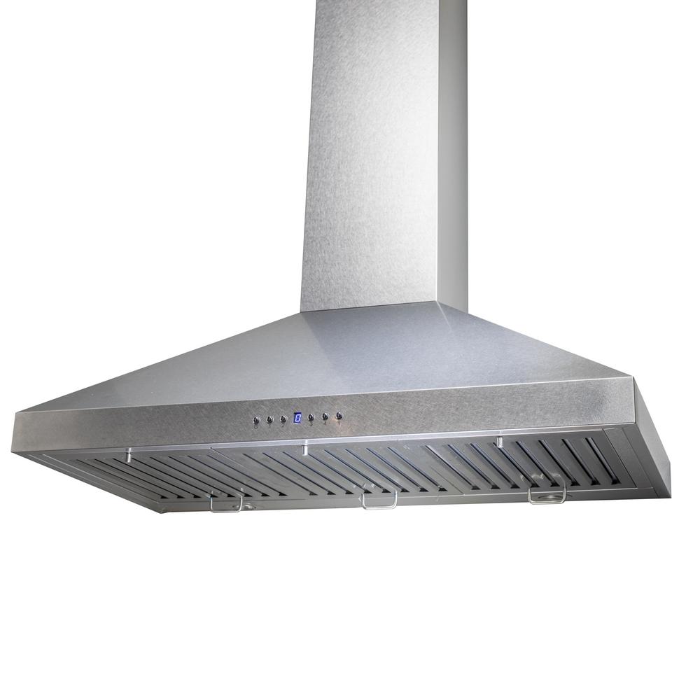 Wall Mount Range Hood in Snow Finished Stainless Steel (8KL3S-36)  ZLINE 36 in.
