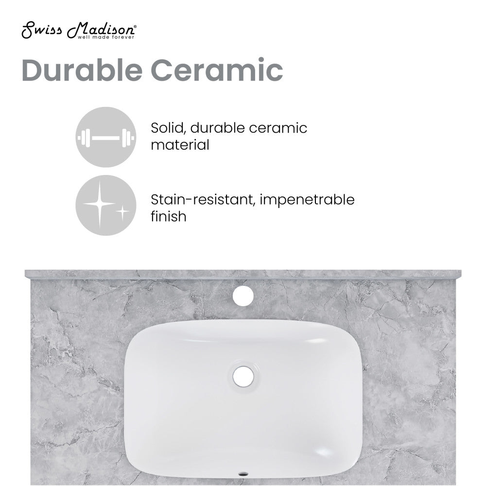 Avancer 36'' Wall Mount Sink In Storm Grey