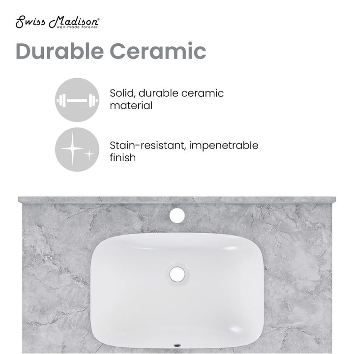 Avancer 36'' Wall Mount Sink In Storm Grey