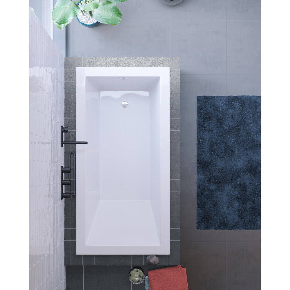 Voltaire 48" x 32" Reversible Drain Drop-In Bathtub