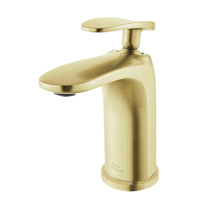 Sublime Single Hole, Single-Handle, Bathroom Faucet in Brushed Gold