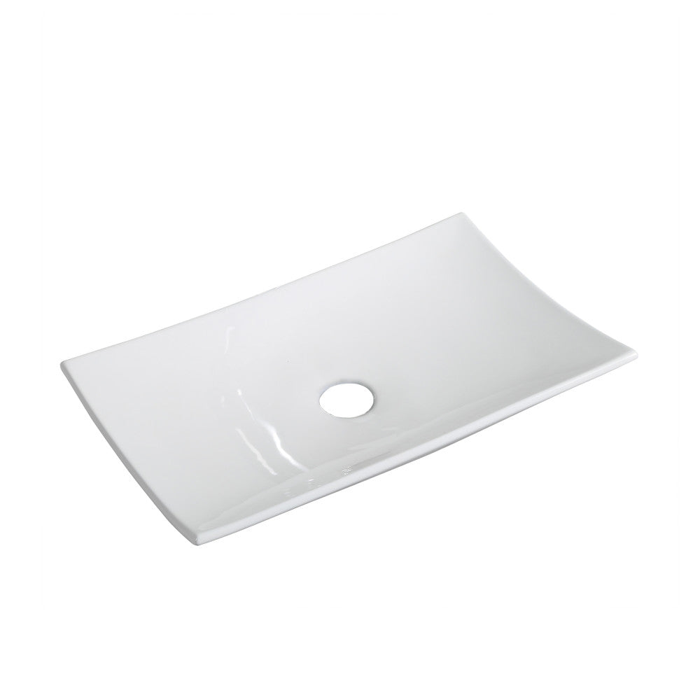 Annecy 23.5” Rectangle Vessel Bathroom Sink