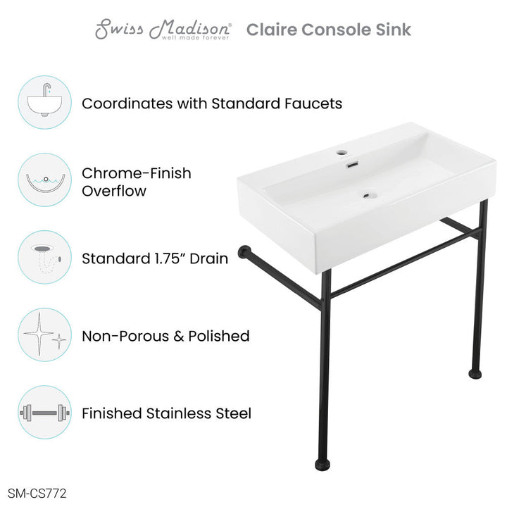 Claire 30 Console Sink