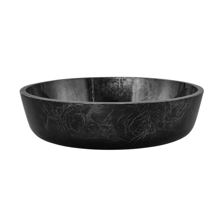 Avallon 16.5 " Round Glass Vessel Sink, Black