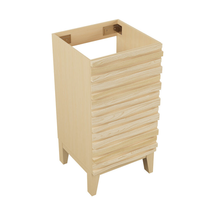 Cascade 18” Bathroom Vanity in Brown Oak- Cabinet Only