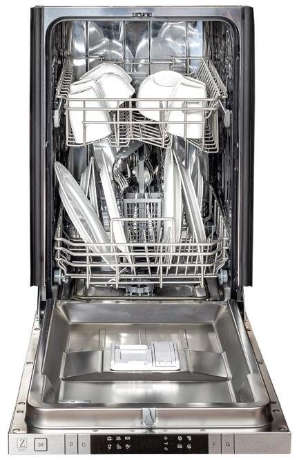 Top Control Dishwasher in Stainless Steel with Stainless Steel Tub and Traditional Style Handle DW-304-H-18   ZLINE  18 in.