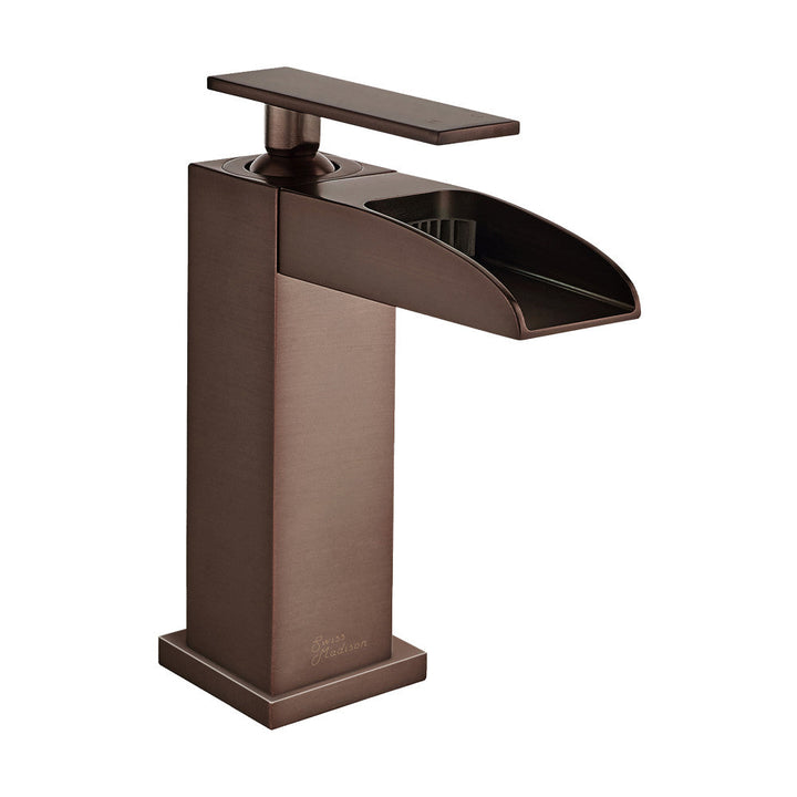 Concorde Single Hole, Single-Handle, Waterfall Bathroom Faucet in Oil Rubbed Bronze