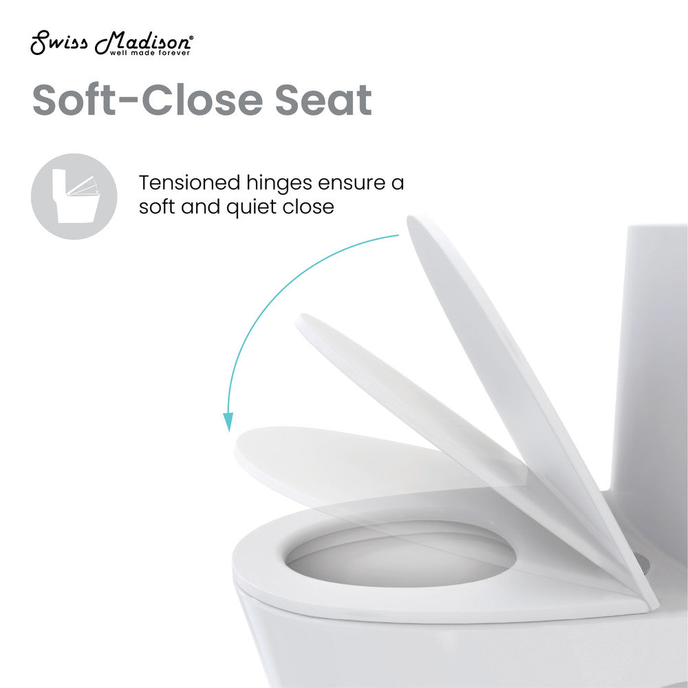 Eclair One-Piece Square Toilet Dual-Flush 0.8/1.28 gpf