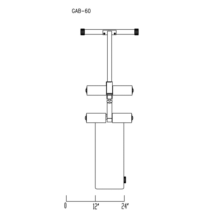 Body Solid GAB60 Pro-style Ab Board