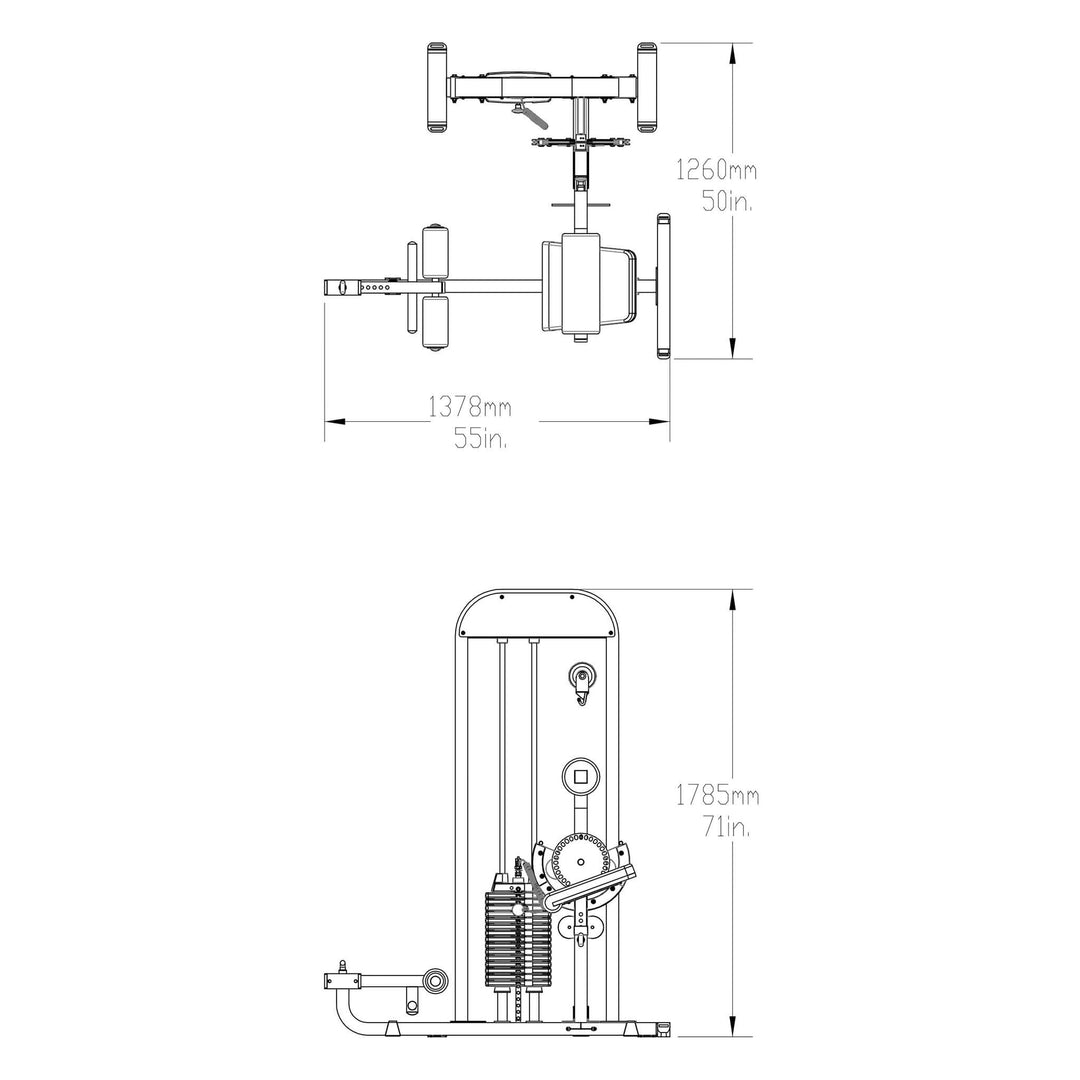 Body Solid Pro Select GCAB-STK Ab and Back Machine