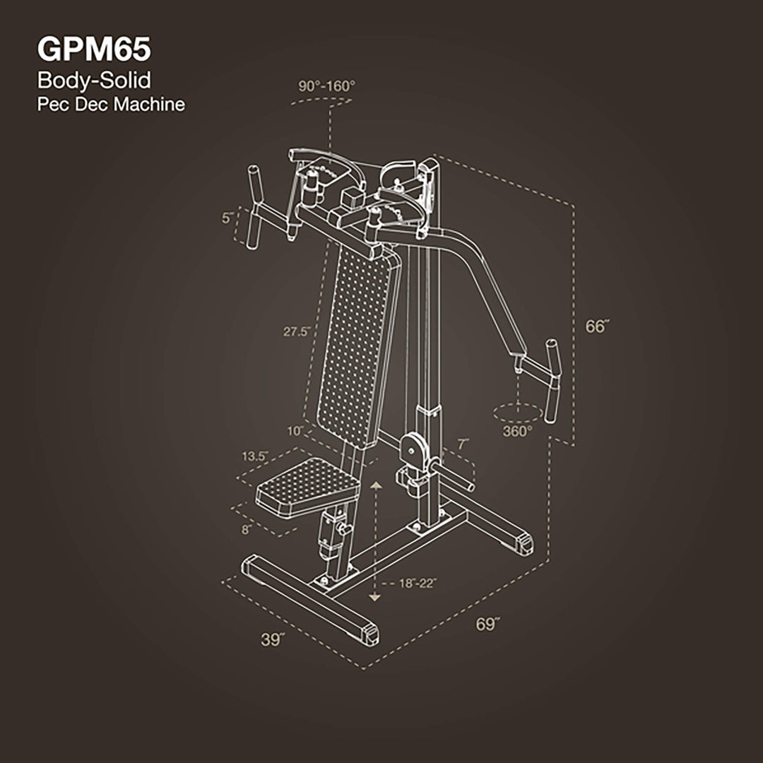 Body Solid GPM65 Plate Loaded Pec Machine