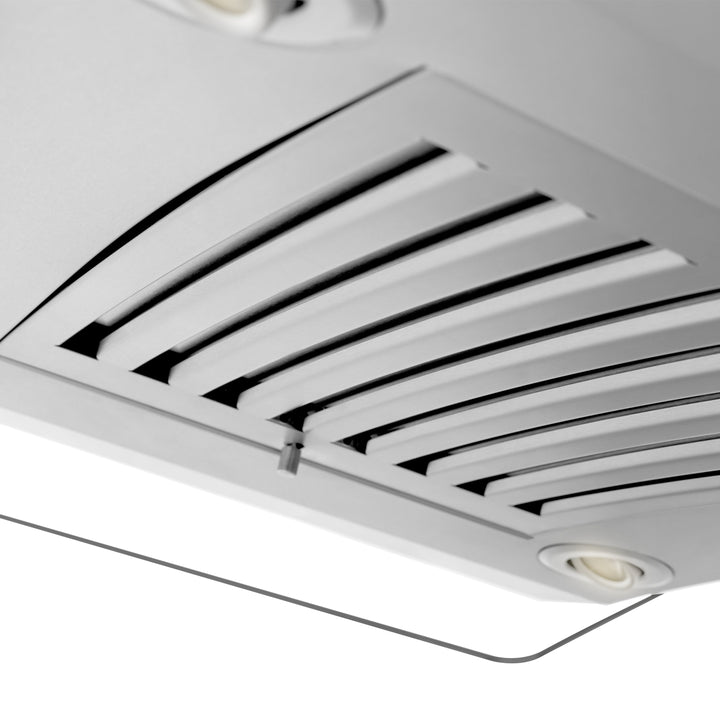 ZLINE 36" Convertible Vent Island Mount Range Hood in Stainless Steel &amp; Glass (GL14i-36)