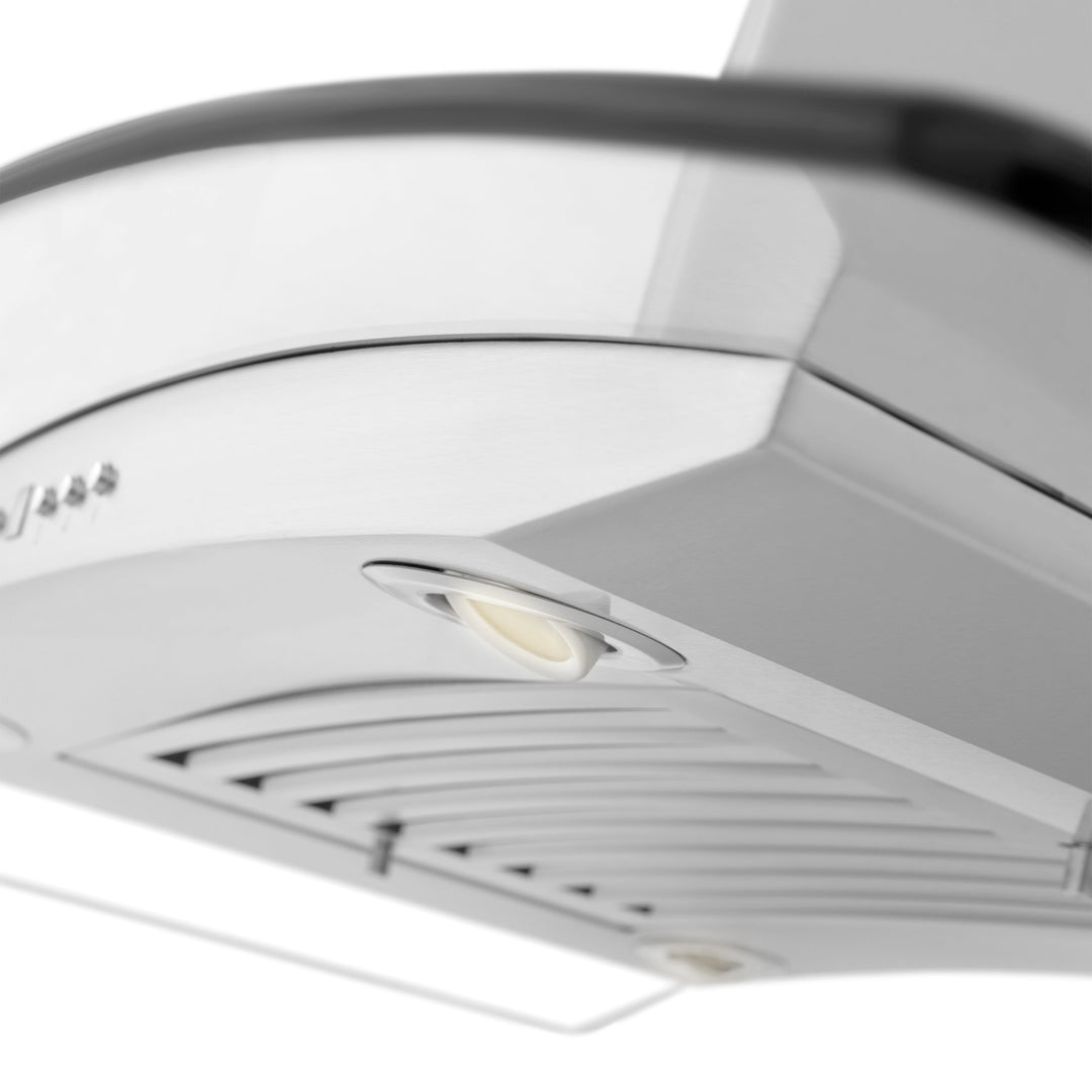 ZLINE 36" Convertible Vent Island Mount Range Hood in Stainless Steel &amp; Glass (GL14i-36)