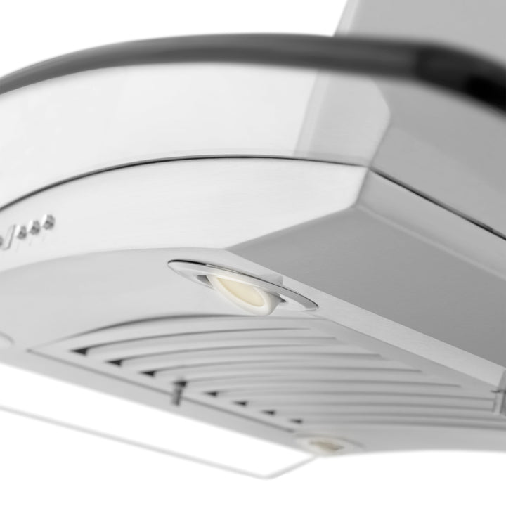 ZLINE 36" Convertible Vent Island Mount Range Hood in Stainless Steel &amp; Glass (GL14i-36)