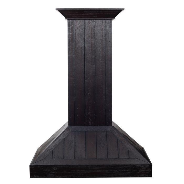 ZLINE 36 in. Wooden Wall Range Hood, Rustic Dark, KPDD-36