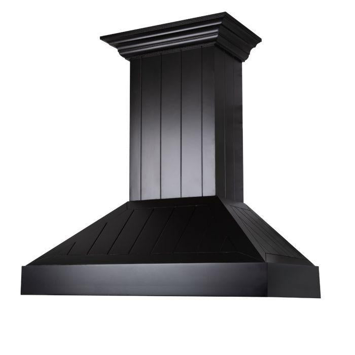 ZLINE 36 in. Wooden Wall Range Hood in Black, KPCC-36