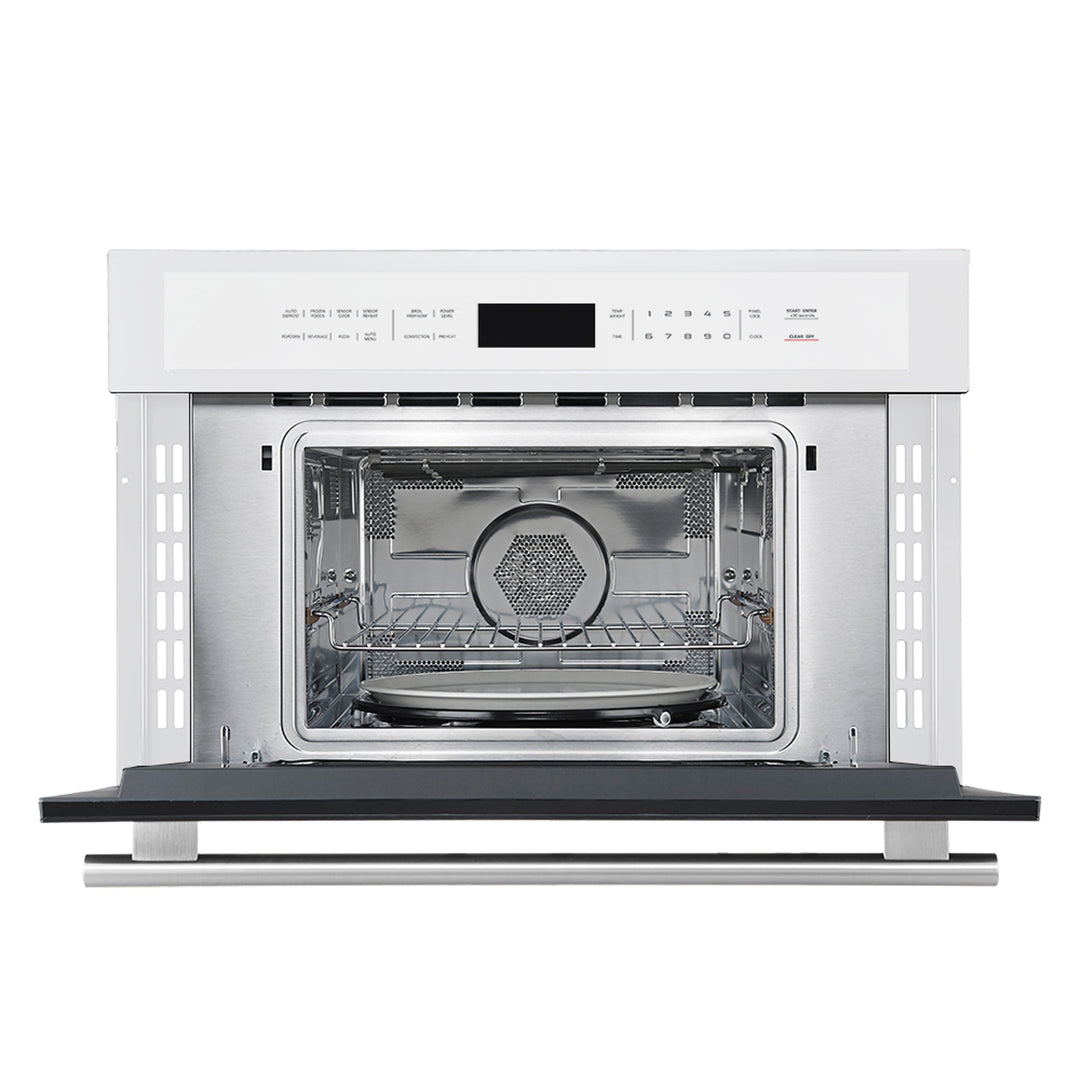 Oliena Espresso White 30 Inch 1750 Watt Compact Oven &amp; 1000 Watt Microwave, 1.6 cu. ft.