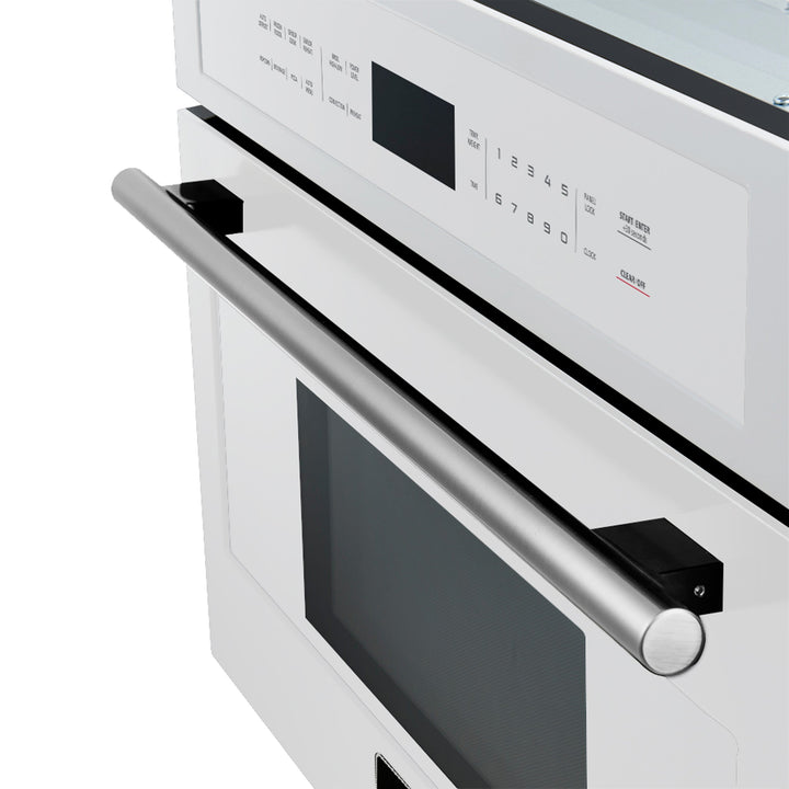 Oliena Espresso White 30 Inch 1750 Watt Compact Oven &amp; 1000 Watt Microwave, 1.6 cu. ft.