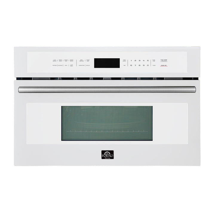 Oliena Espresso White 30 Inch 1750 Watt Compact Oven &amp; 1000 Watt Microwave, 1.6 cu. ft.