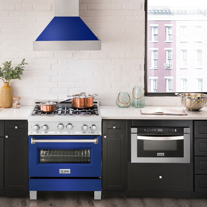 ZLINE 30" 4.0 cu. ft. Range Gas Stove Oven in DuraSnow Stainless Steel