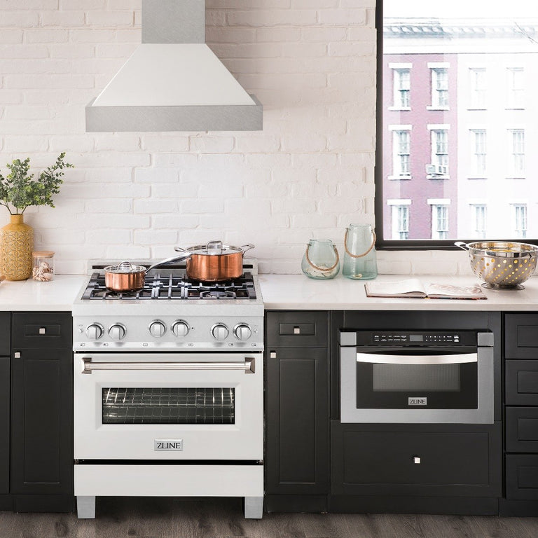 ZLINE 30" 2 Piece Autograph Edition Stainless Steel Range &amp; Range Hood