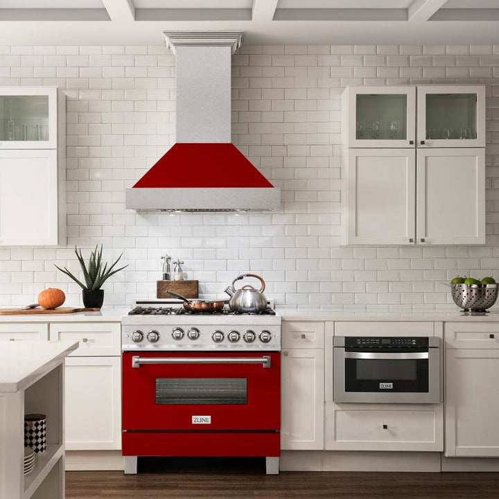ZLINE 36" 2 Piece Autograph Edition Stainless Steel Range &amp; Range Hood
