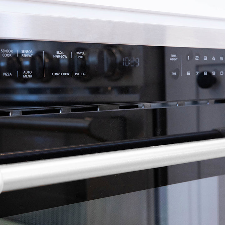 ZLINE 24 in. 1.6 cu ft. Built-in Convection Microwave Oven in Stainless Steel with Speed and Sensor Cooking, Open Box-Excellent Condition