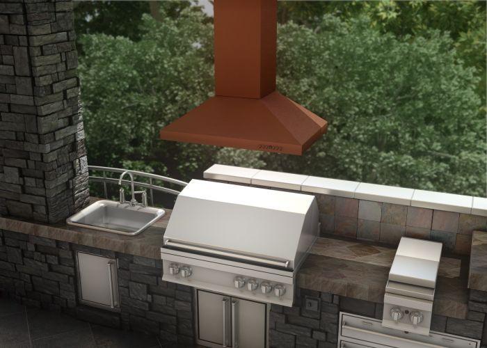 ZLINE 36 in. Copper Island Range Hood 8KL3iC-36