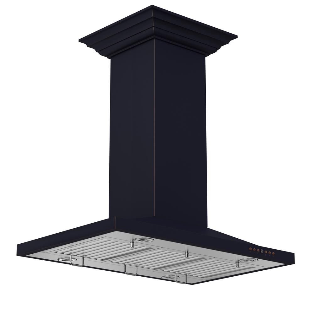 Designer Series Oil-Rubbed Bronze Island Mount Range Hood (8GL2Bi-30)  ZLINE 30 in.