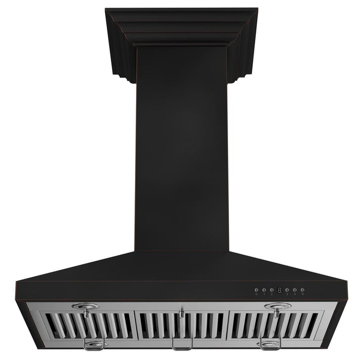 Designer Series Oil-Rubbed Bronze Island Mount Range Hood (8KL3iB-36)  ZLINE 36 in.