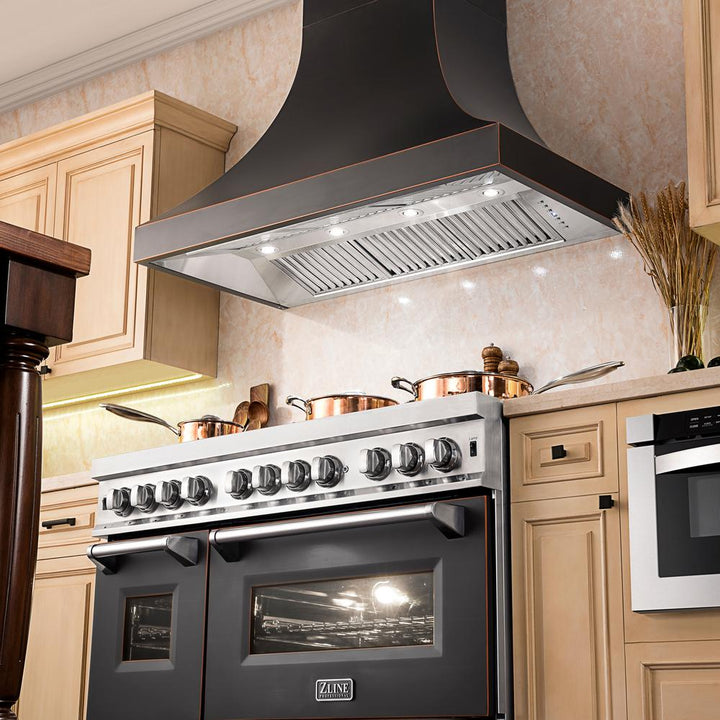 Designer Series Oil-Rubbed Bronze Wall Range Hood (8632B-30)  ZLINE 30"