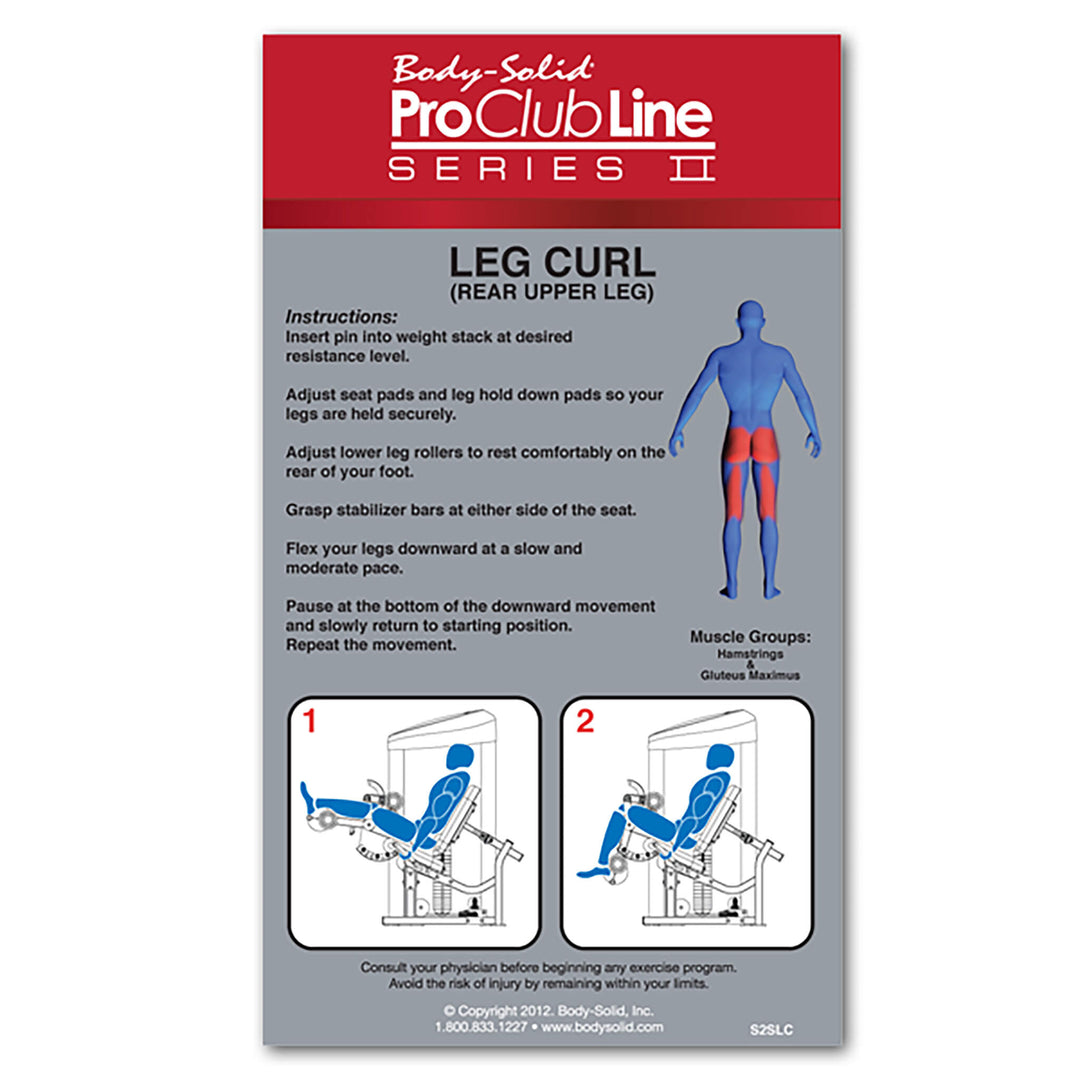 Body Solid Pro Clubline S2SLC Series II Seated Leg Curl