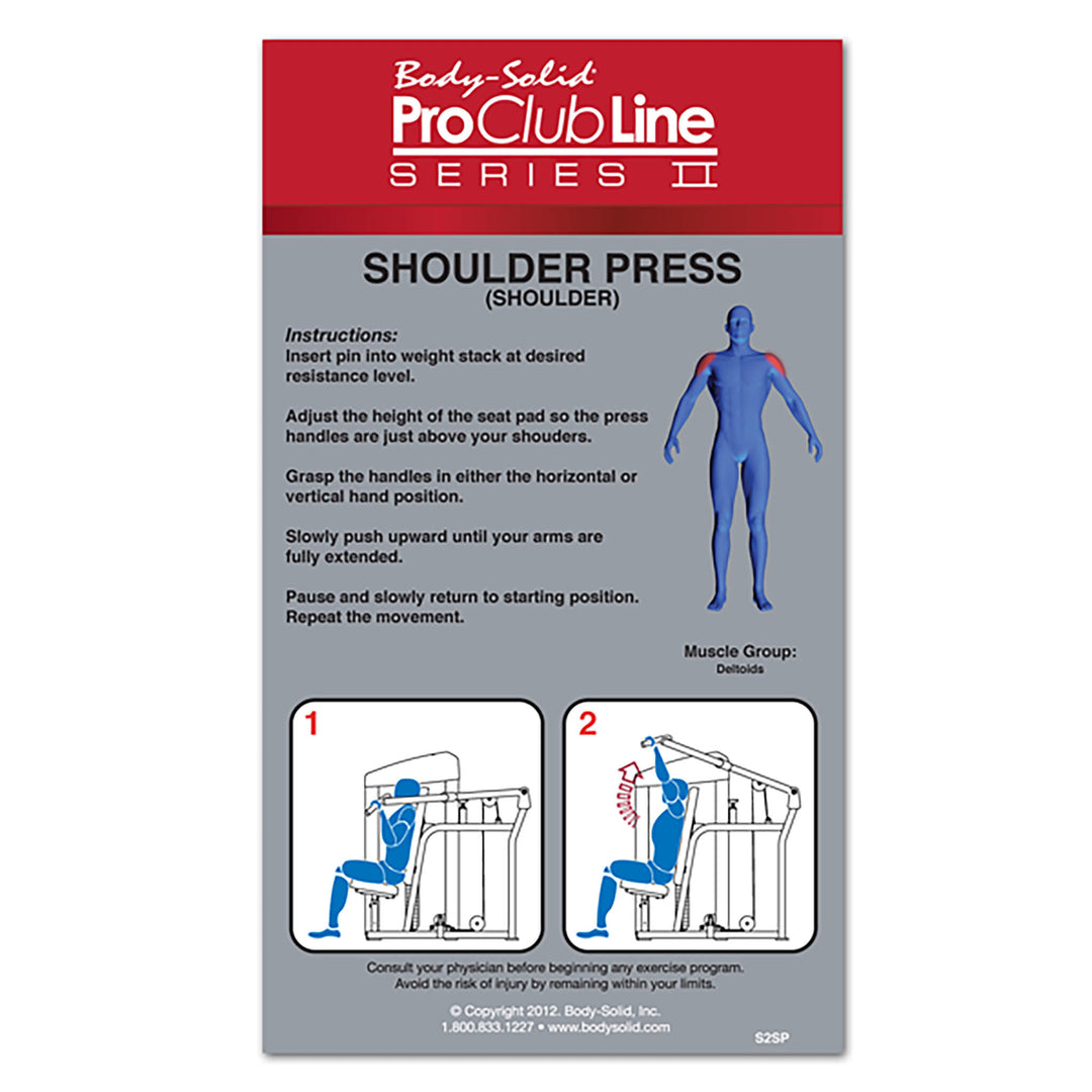 Body Solid Pro Clubline S2SP Series II Shoulder Press